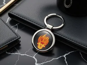 Mens Car Keyring Metallic Edition